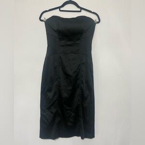 ESPRIT EUC vintage strapless corset style cocktail midi dress size 6